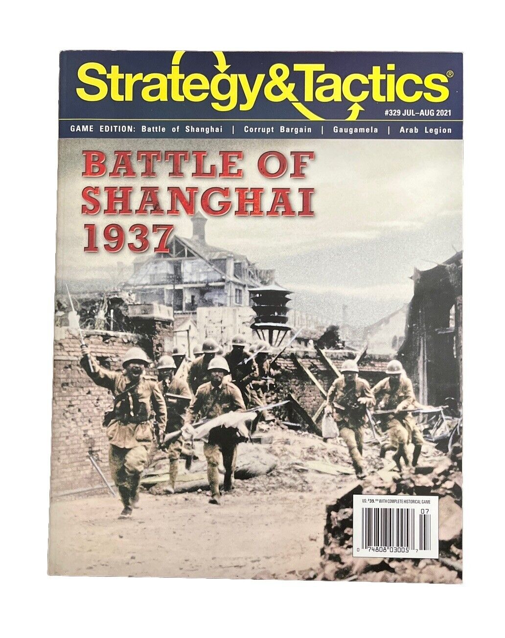 Strategy & Tactics Wargame Magazine #329 And Board Game -Battle Of Shanghai 1937