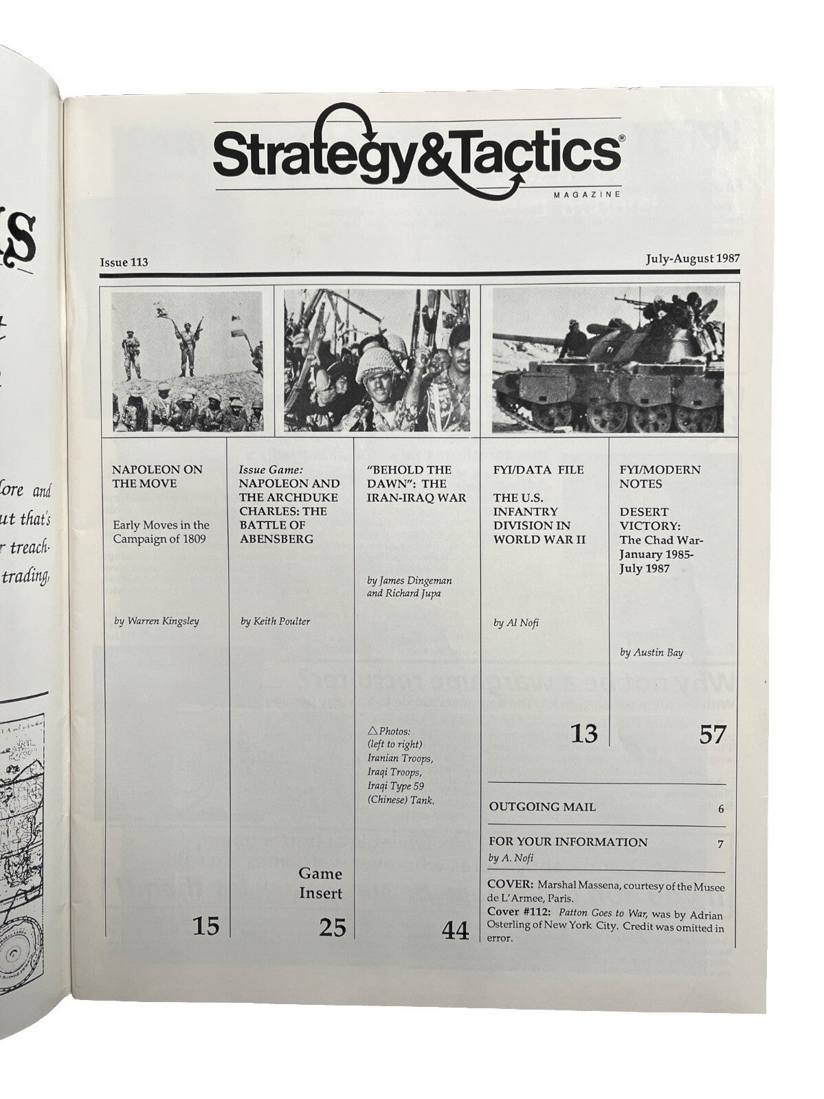Strategy & Tactics Historical Wargame Magazine #113 The Battle of Abensberg
