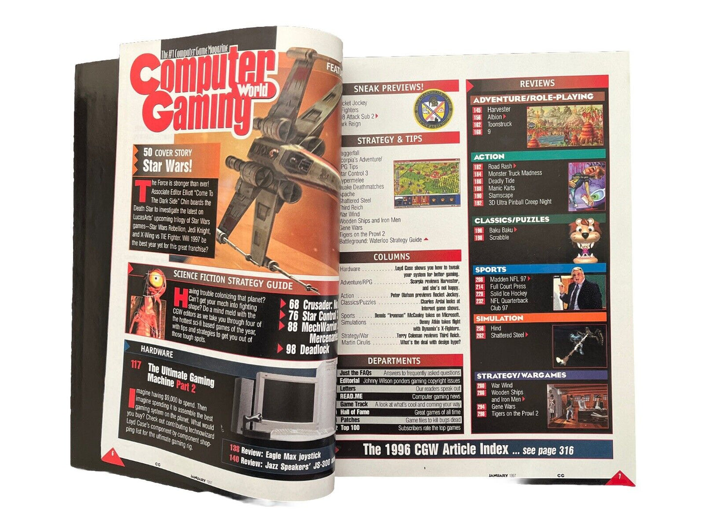 Computer Gaming World Strategy Magazine #150 Jan 1997 Star Wars