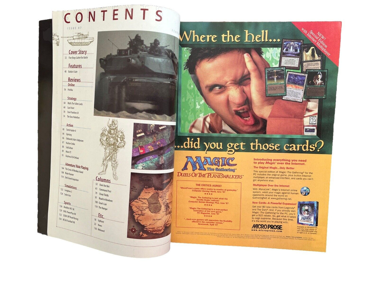 Vintage Computer Games Strategy Plus Magazine #87 February 1998 Tank Rush