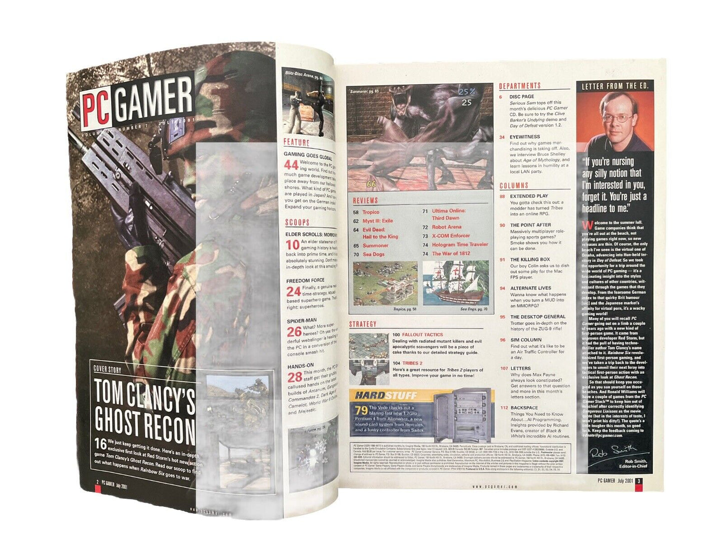 Collectable PC GAMER Magazine Vol.8 No.7 July 2001 - Tom Clancy’s Ghost Recon