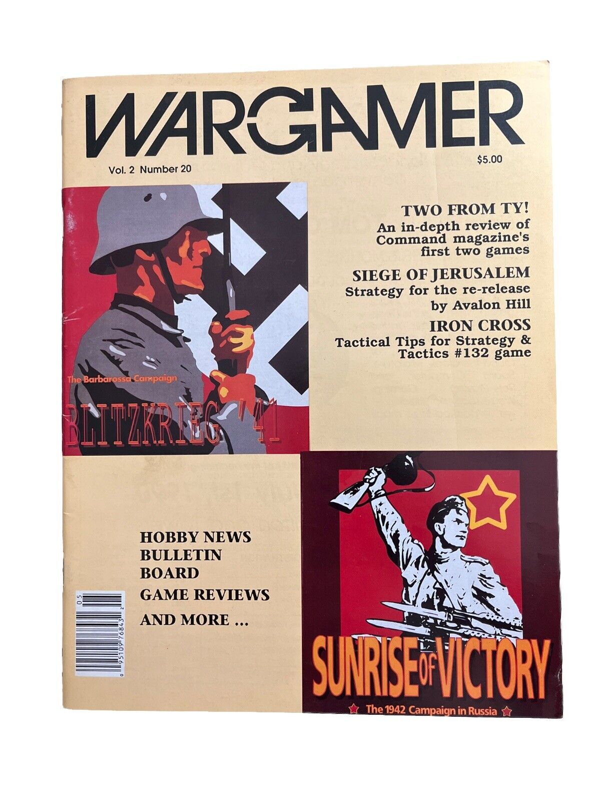 Vol. 2 #20 May-June 1990 Wargamer Magazine Blitzkrieg '41 | Sunrise of Victor