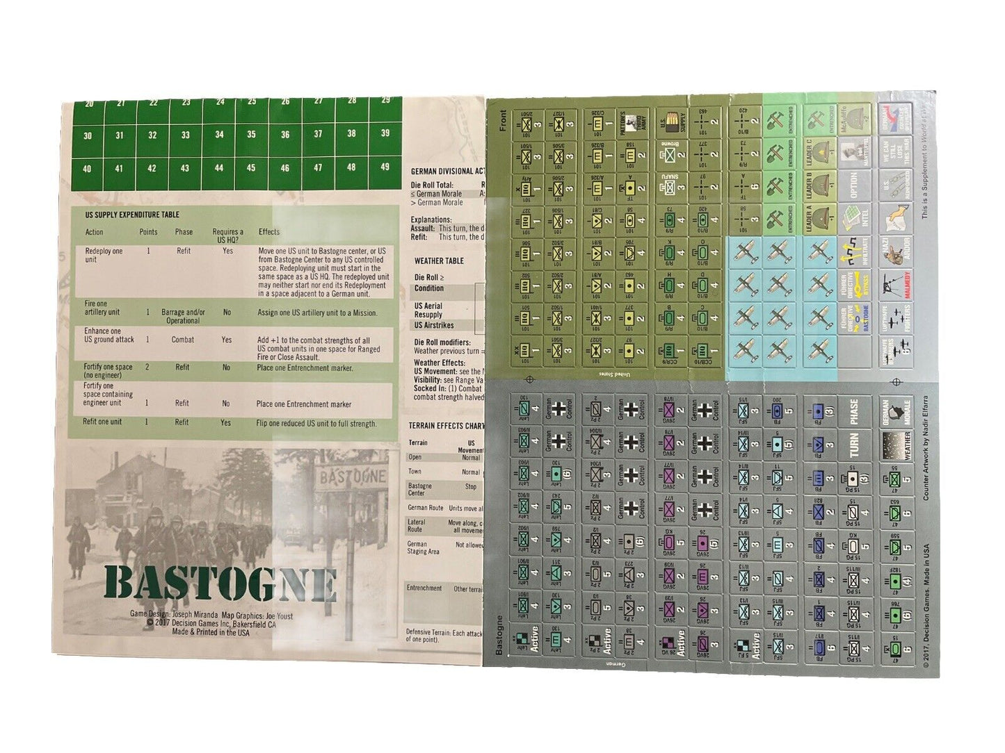 World At War Magazine #56 With Historical Military Board Game - BASTOGNE