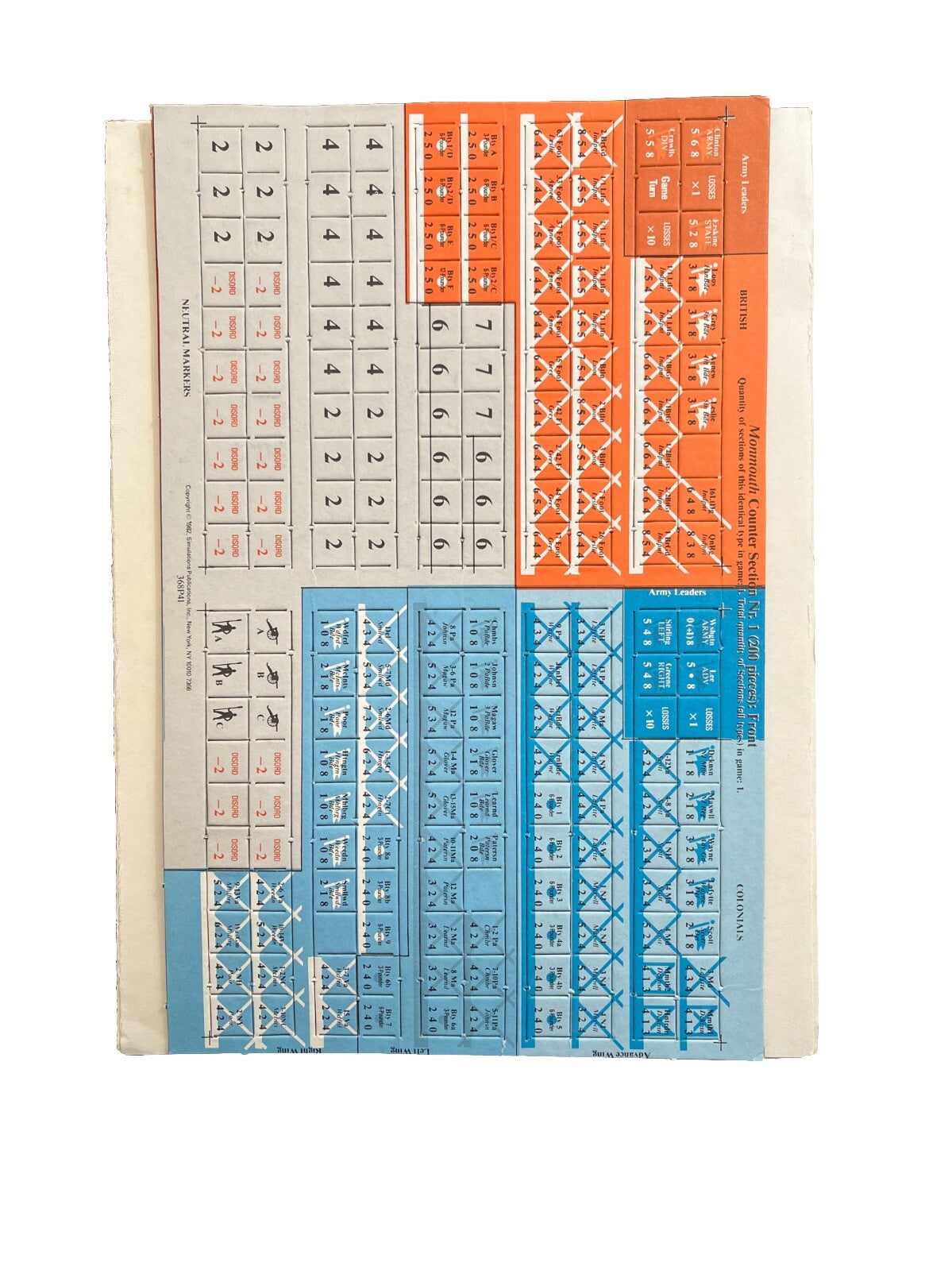 Strategy & Tactics Historical Wargame Magazine #90 The Battle Of Monmouth