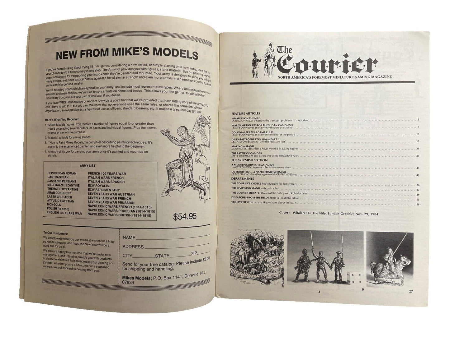 The Courier Foremost Miniature Gaming Magazine Vol. 5 #2 - Whalers on the Nile