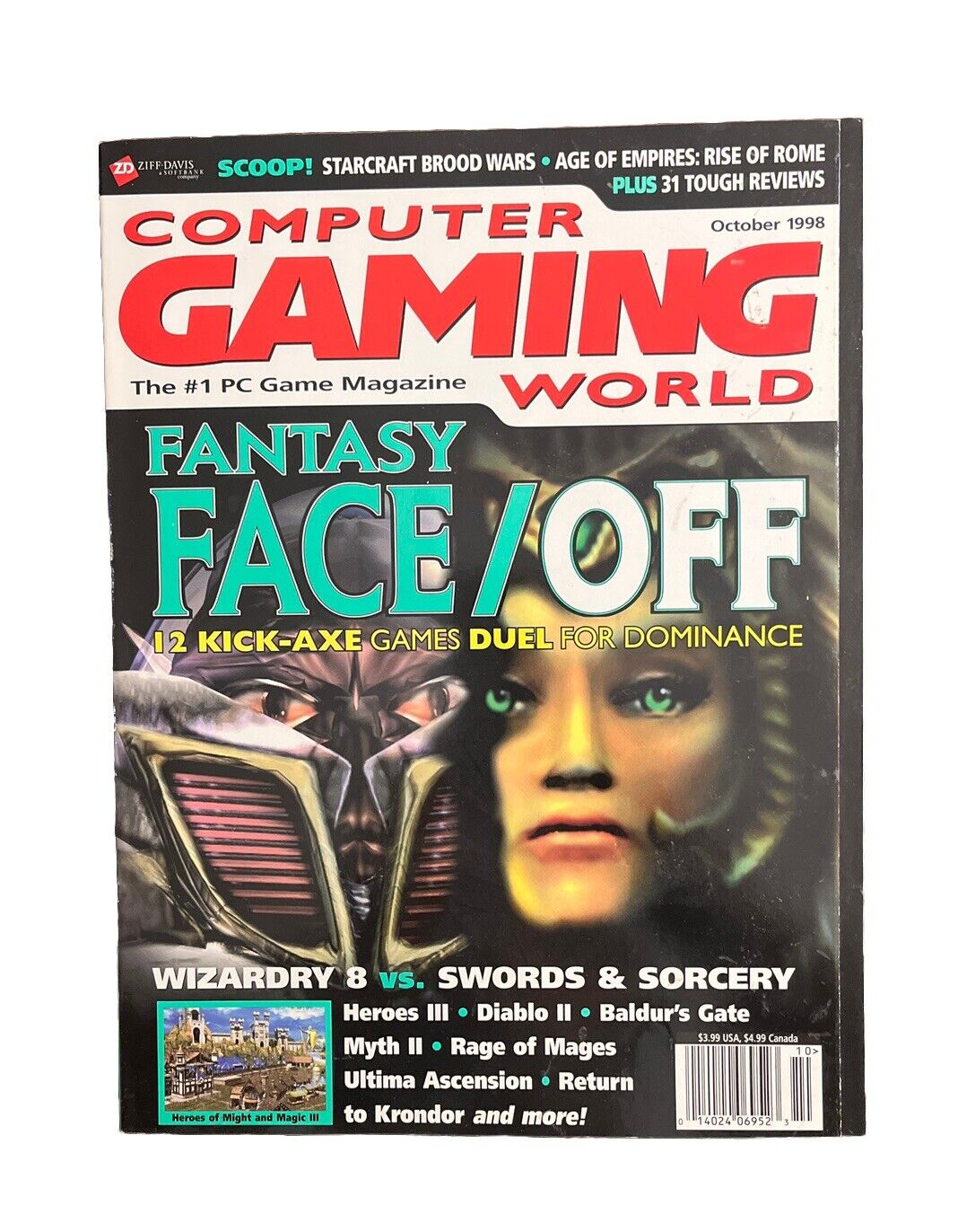 Vintage Computer Gaming World Magazine #171 October 1998 - Fantasy Face / Off