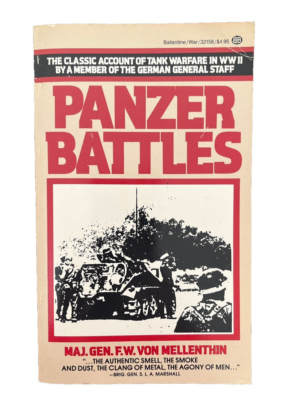 Panzer Battles Armor WWII by Major General F. W. Von Mellenthin ~ 1987 Paperback
