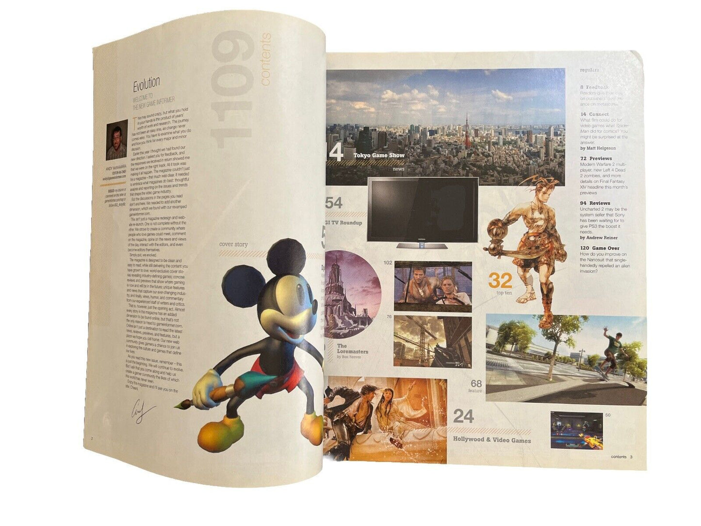 November 2009 Game Informer #199 Vintage Video Game magazine Disney Epic Mickey