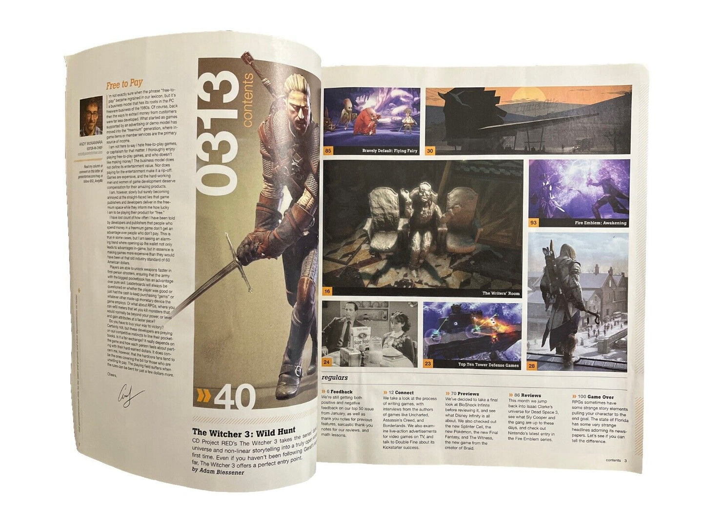 Game Informer Video Game Magazine March 2013 #239 The Witcher 3: Wild Hunt