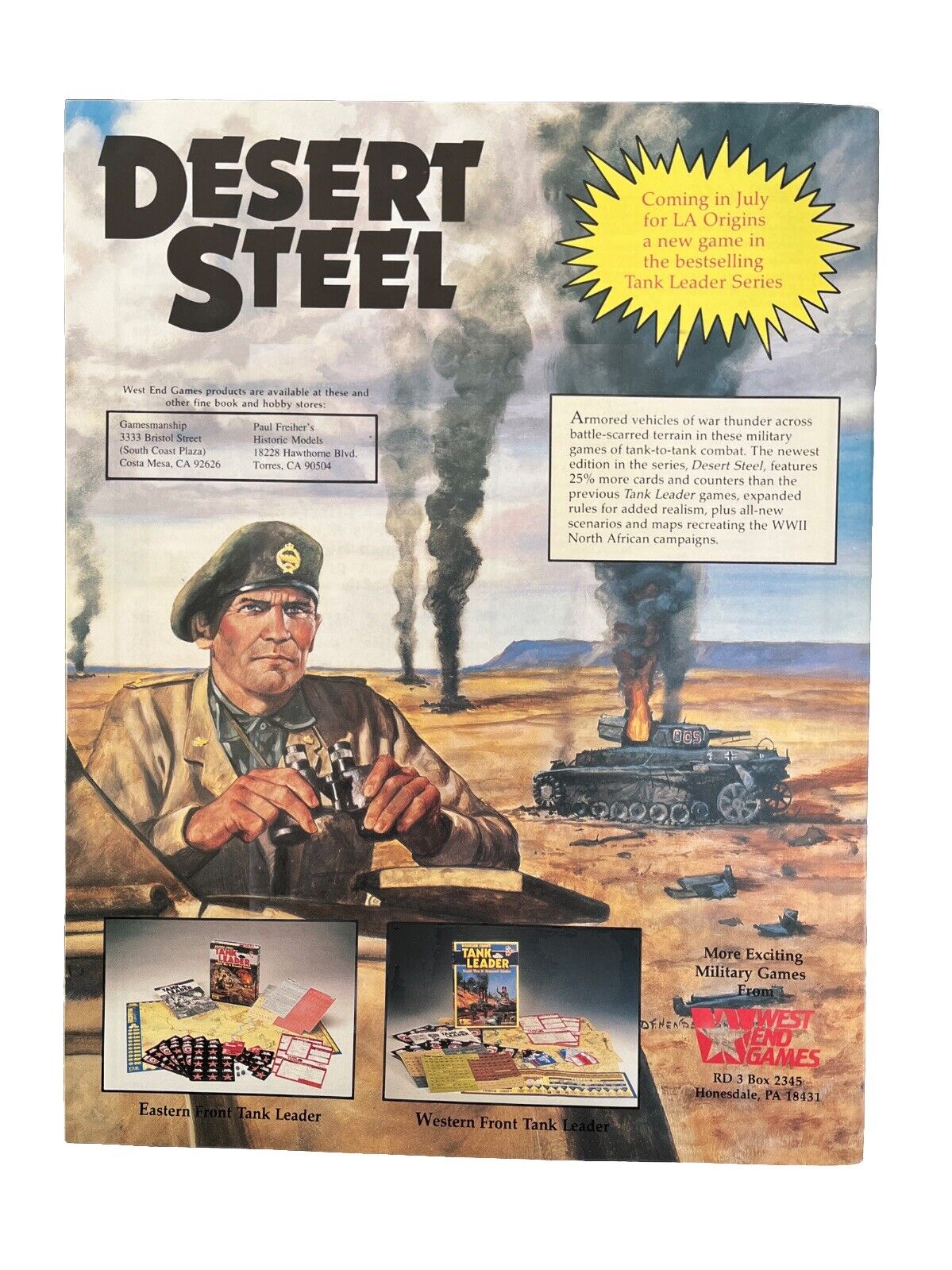 Vintage Strategy & Tactics Tabletop Wargame Magazine #128 Africa Orientale