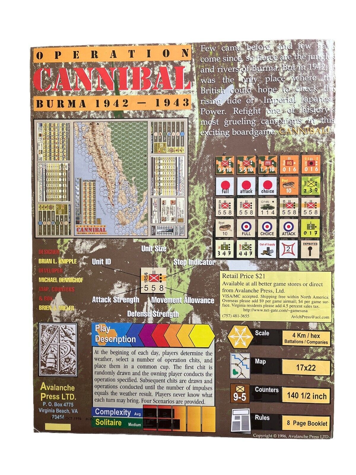 Strategy & Tactics tabletop Wargame Magazine #182 The Balkans Campaign Of 1941