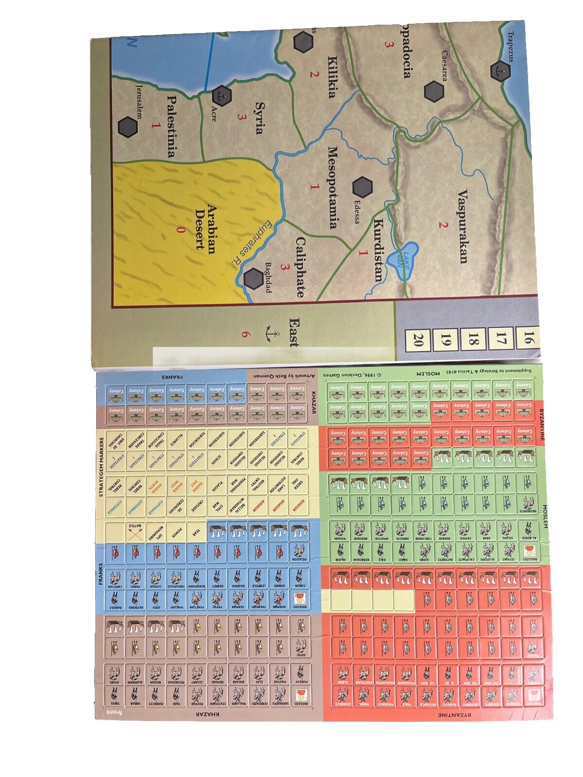 Strategy & Tactics Board Game Wargame Magazine #183 Nov/Dec 1996 Byzantium