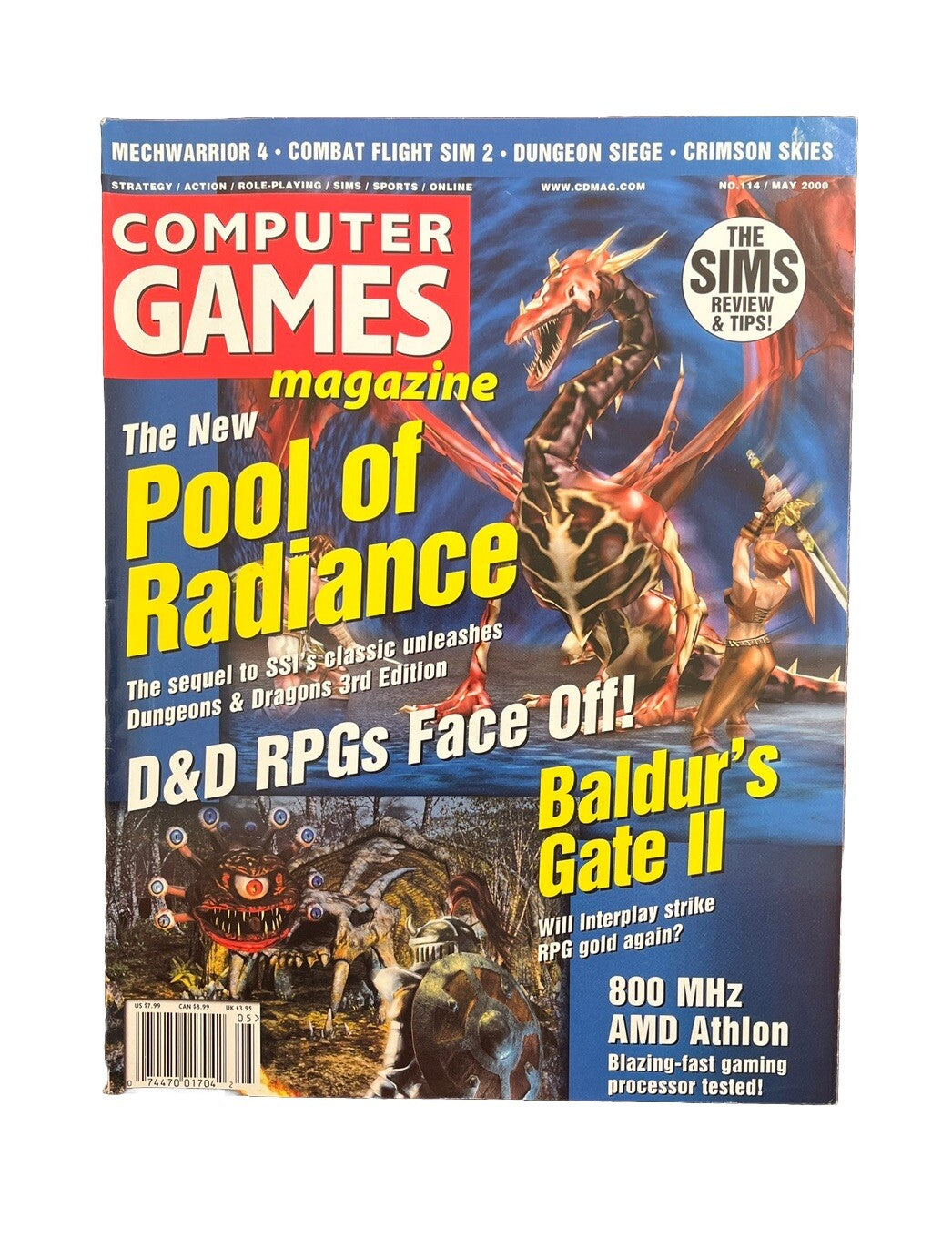 Computer Games Strategy Magazine #114 May 2000 Pool Of Radiance