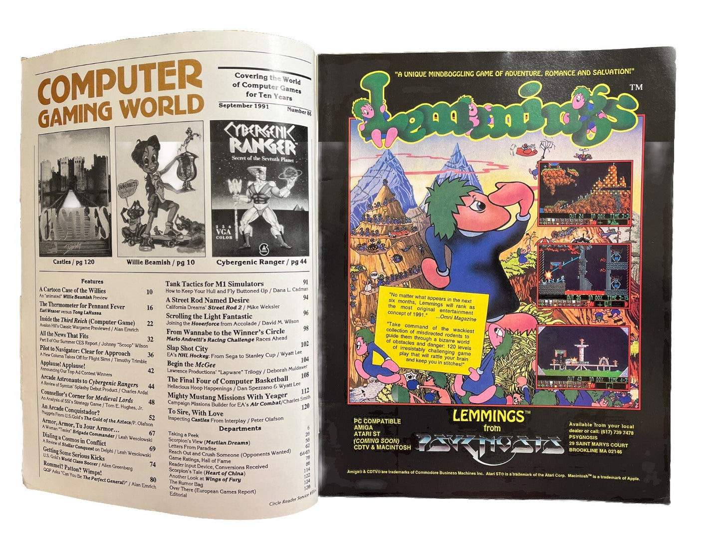 Computer Gaming World Magazine #86 The Adventures Of Willy Beamish From Dynamix