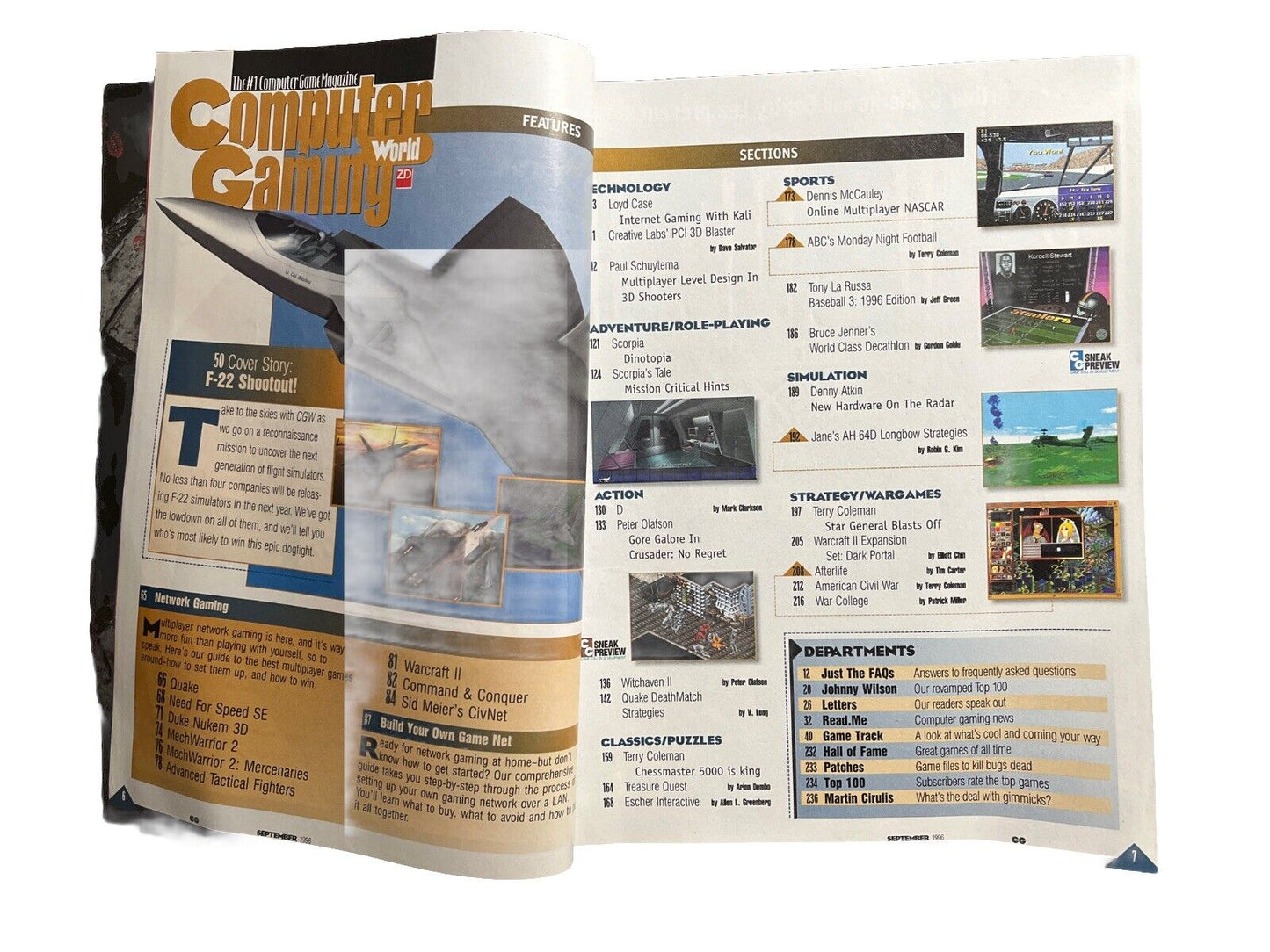 Computer Gaming World Strategy Magazine #146 Sep 1996 F-22 Shootout!