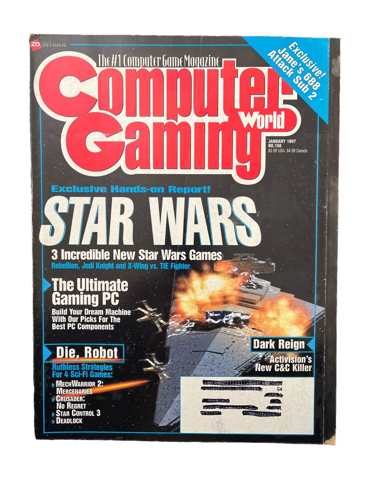 Computer Gaming World Strategy Magazine #150 Jan 1997 Star Wars