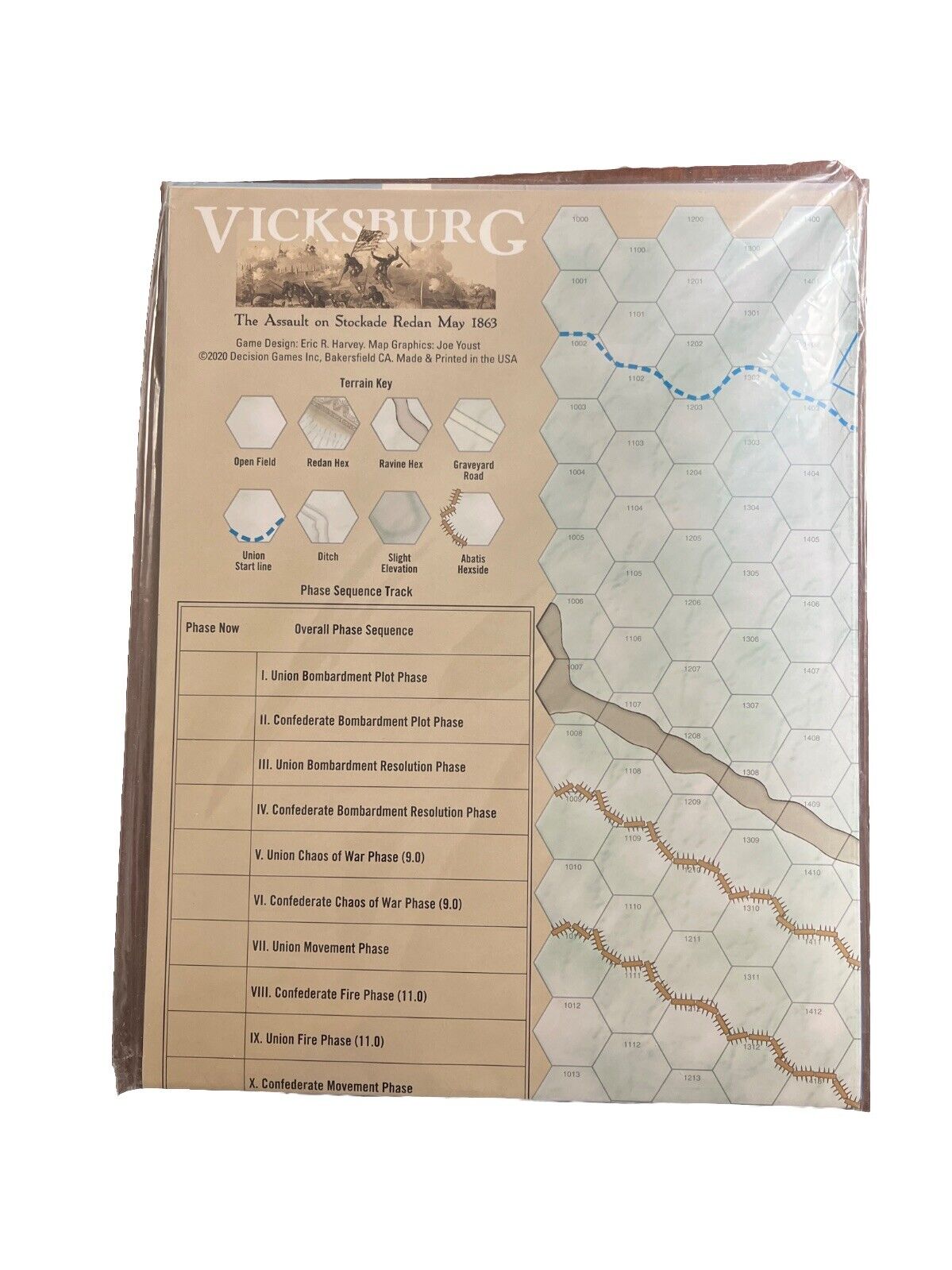 Strategy & Tactics War Game Magazine #328 With Historical Board Game - Vicksburg