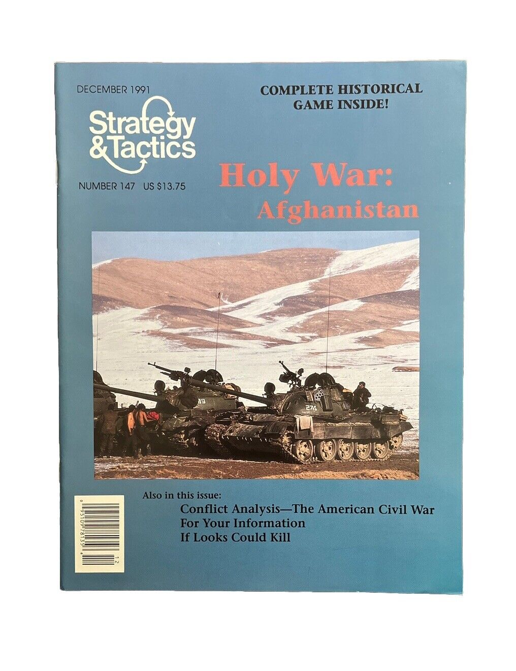 Strategy & Tactics Combat Wargame Magazine #147 1991 Holy War: Afghanistan