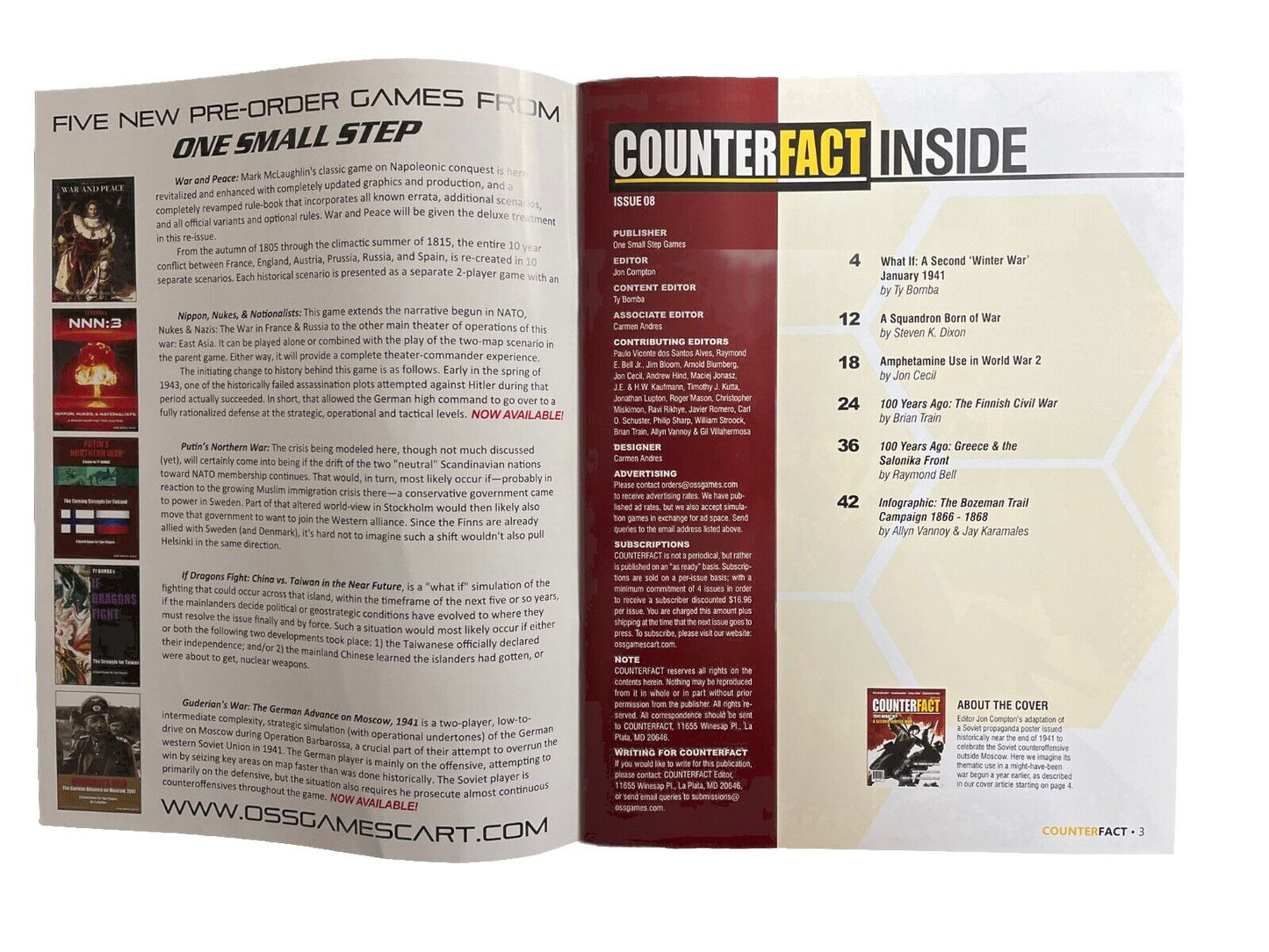 CounterFact Magazine #8 With Board Game - 1941 What If? A Second Winter War