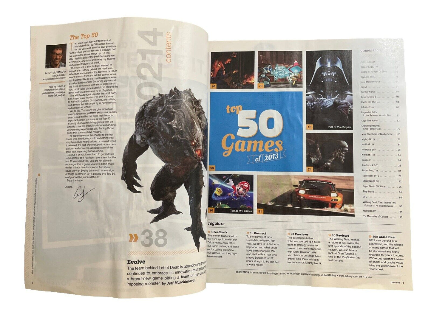 Game Informer Collectable Computer Game Magazine #250 February 2014 EVOLVE