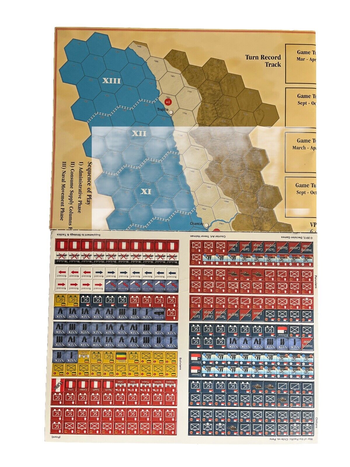 Strategy & Tactics Wargame Magazine #282 With Board Game -The War Of The Pacific