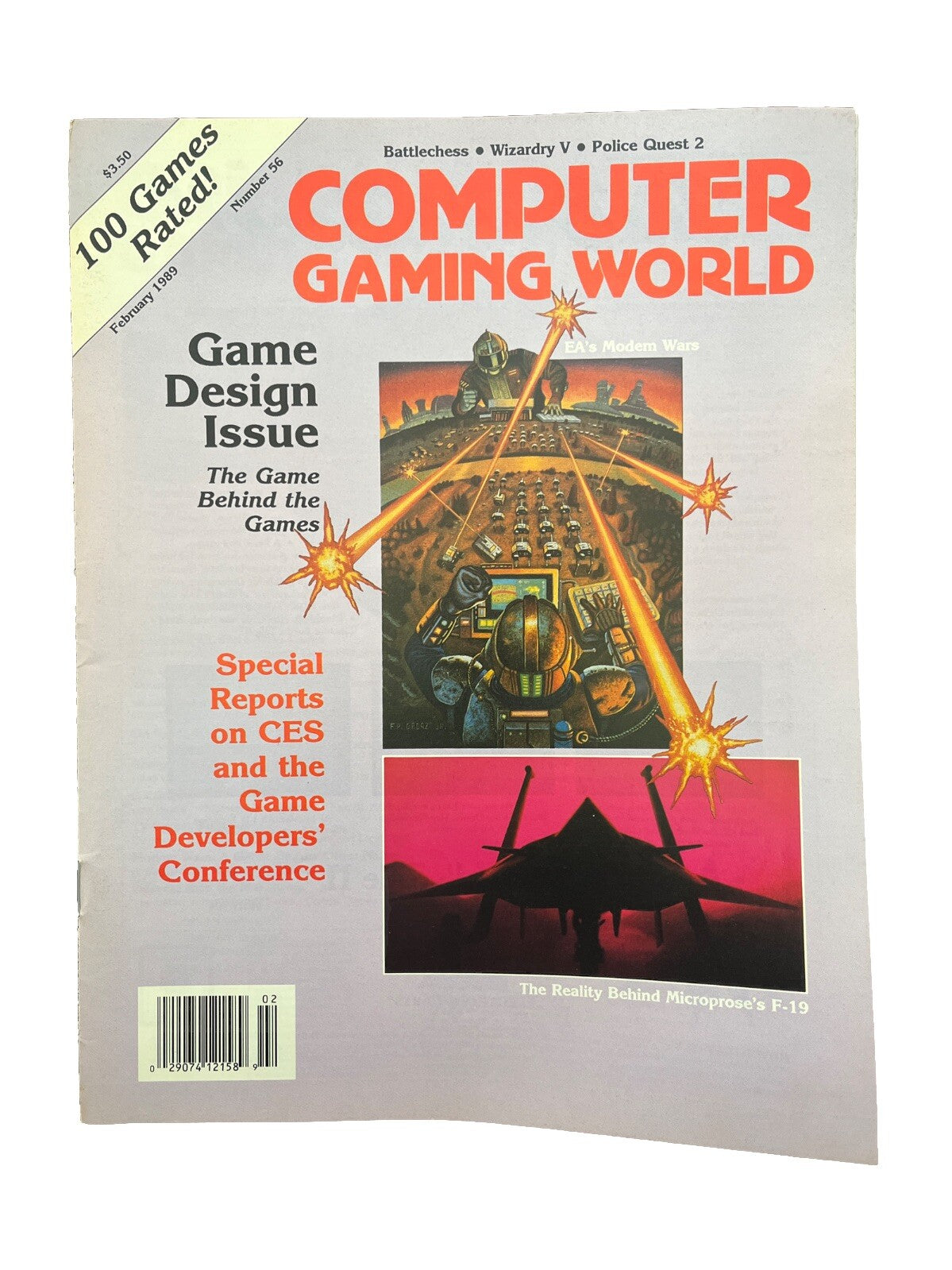 Computer Gaming World PC Game Magazine #56 Feb 1989 The Game Behind The Games