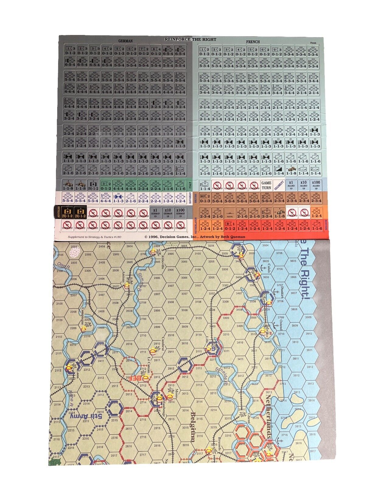 Strategy & Tactics Wargame Magazine #180 Reinforce The Right! The Western Front