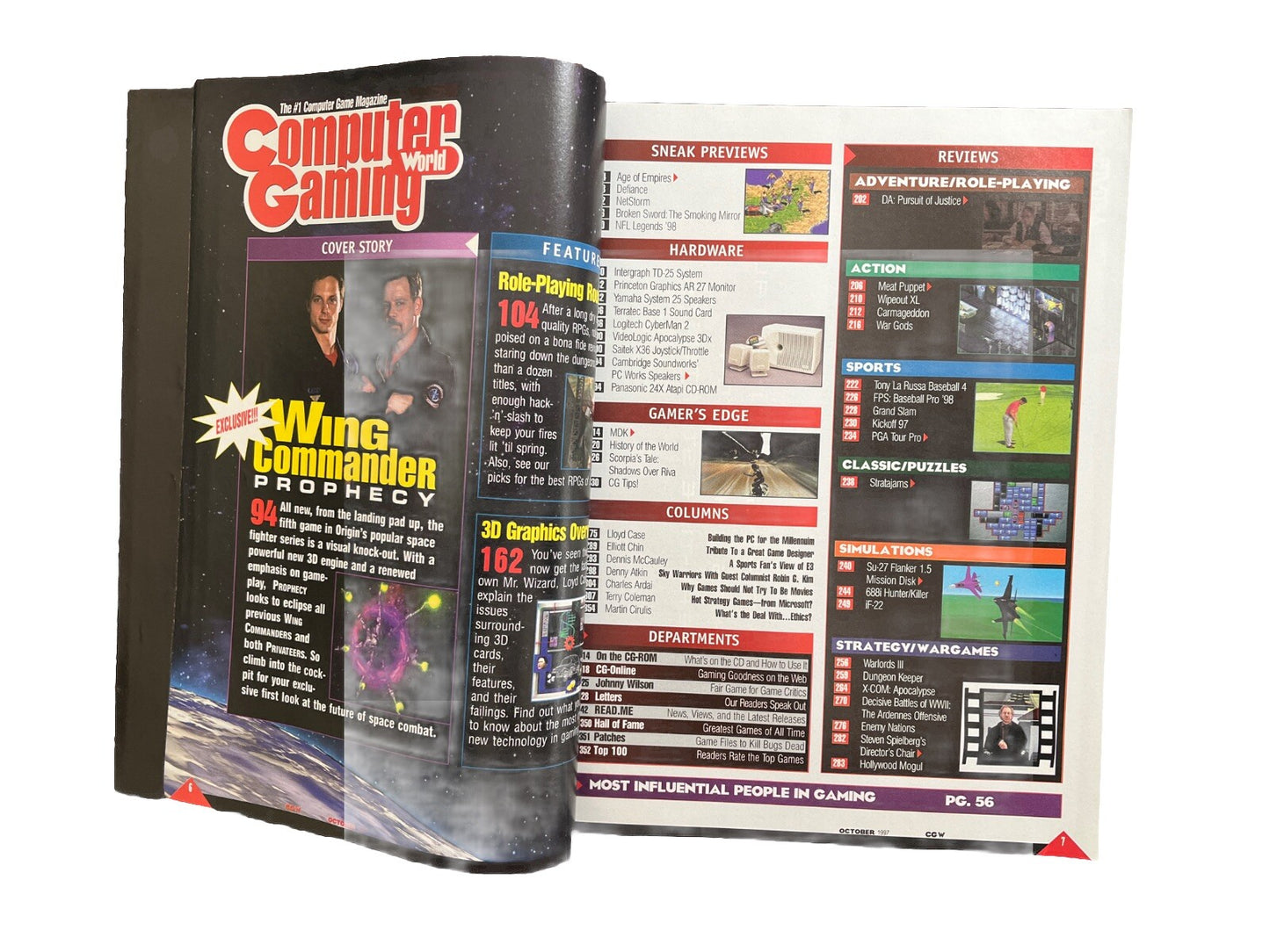 Computer Gaming World Strategy Magazine #159 Oct 1997 Wing Commander Prophecy