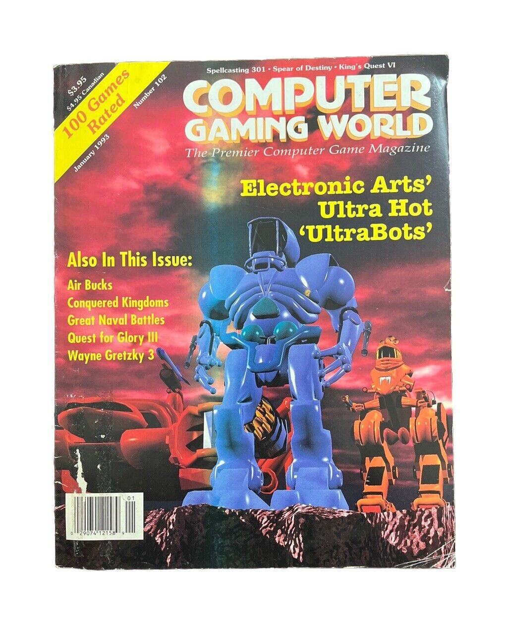 Computer Gaming World Magazine #102 1993 Electronic Arts’ Ultra Hot ‘UltraBots’