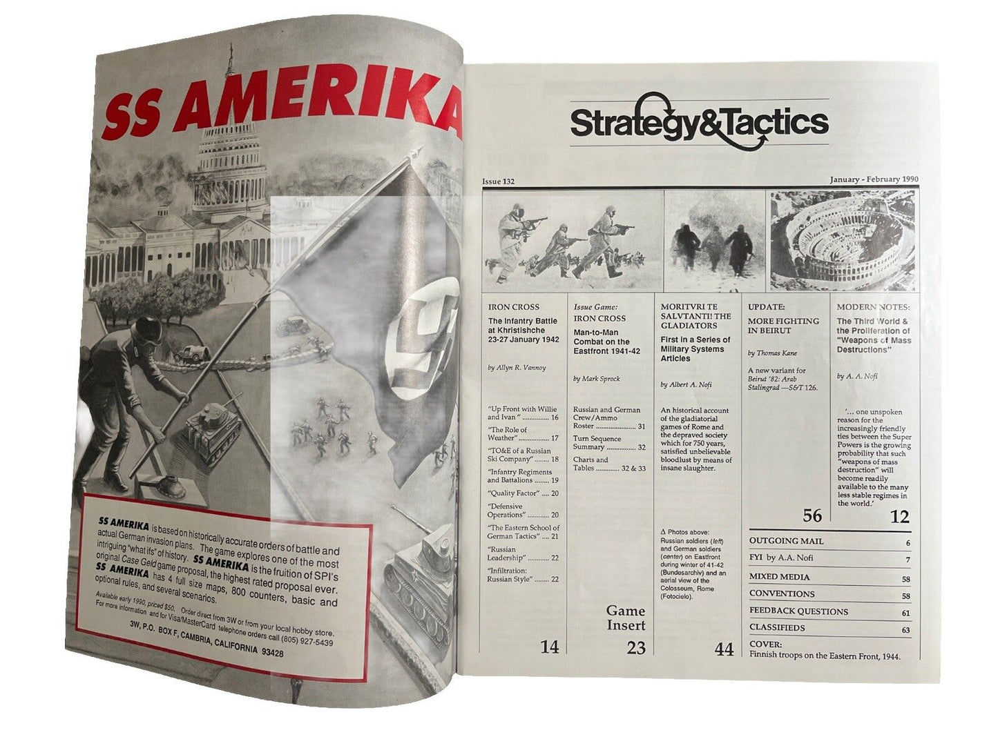 Strategy & Tactics Wargame Magazine #132 And Historical Board Game - Iron Cross