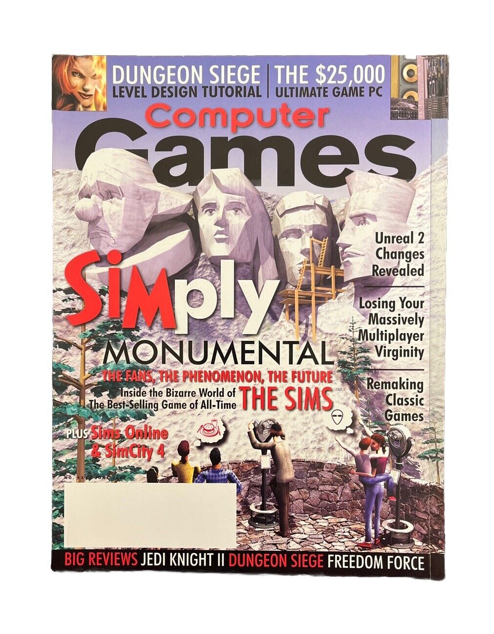 Vintage Collectable Computer Games Magazine #139 June 2002 - Simply Monumental