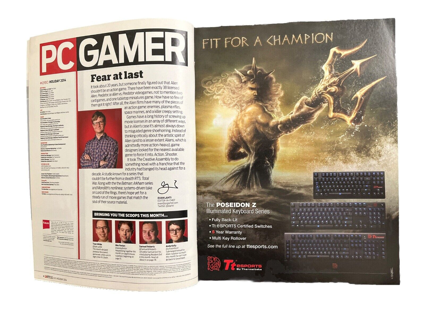 PC Gamer Holiday 2014 #260 Ten Years of World of Warcraft Video Game Magazine