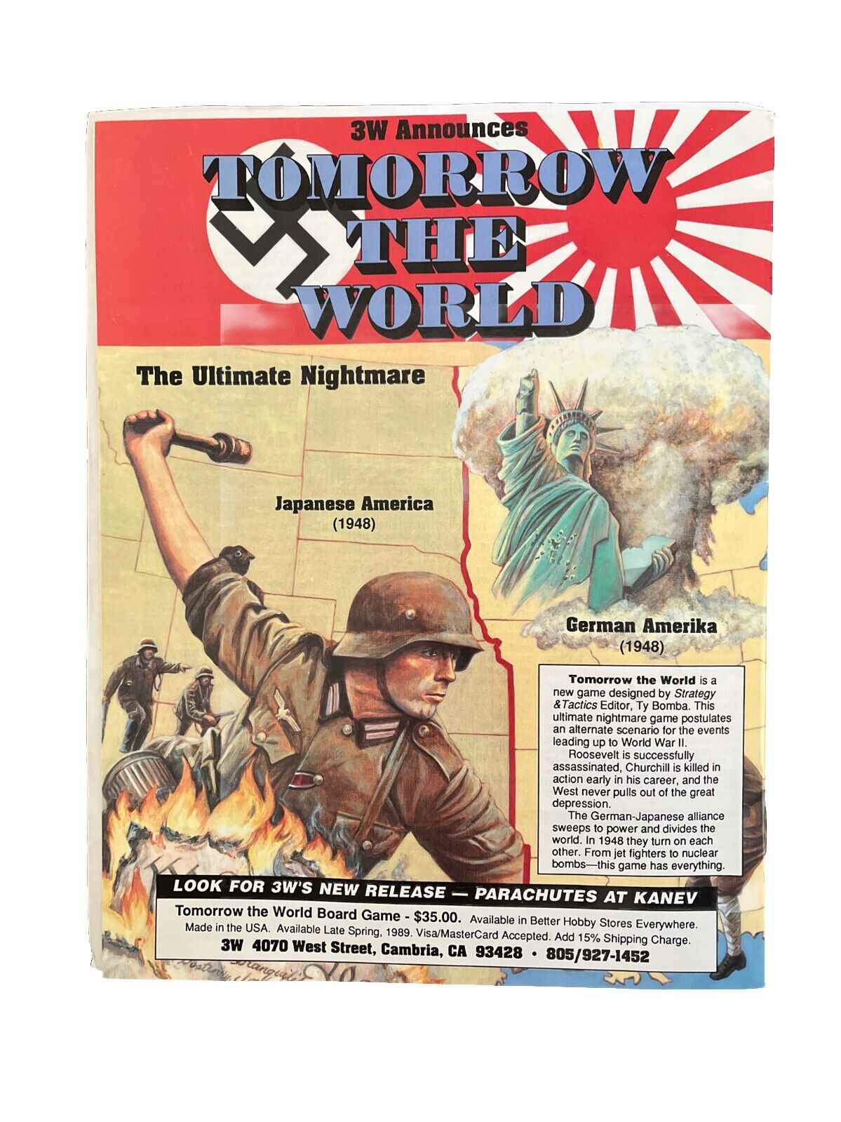 Strategy & Tactics History Wargame Magazine #127 Rush For Glory War With Mexico