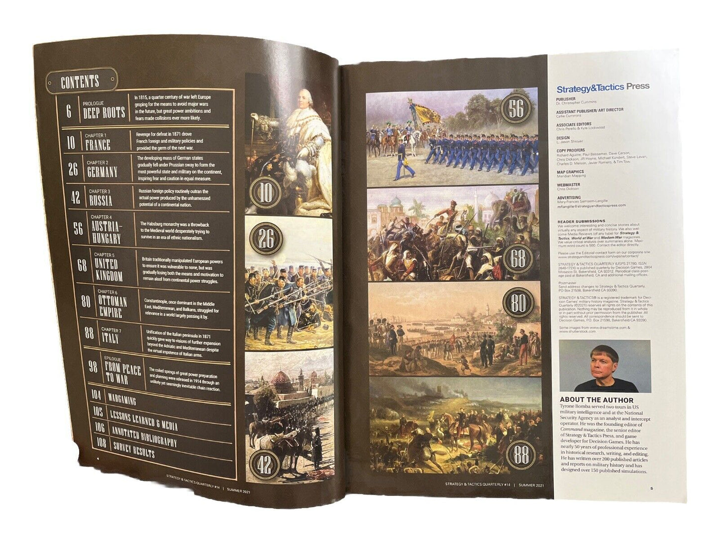 Strategy & Tactics History War Game Magazine With New Origins Of WWI Map #14