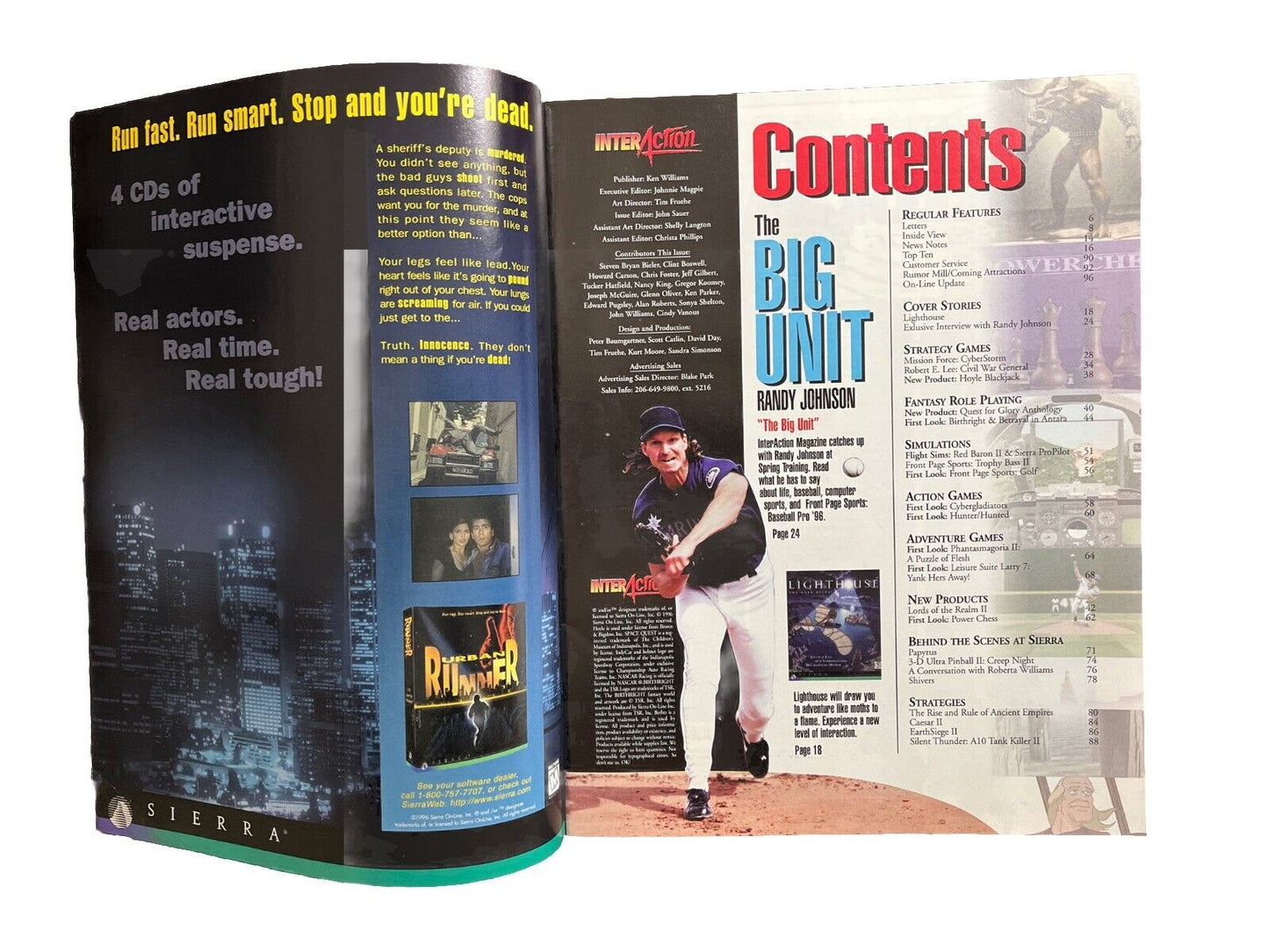 Interaction Magazine Summer 1996 Randy Johnson