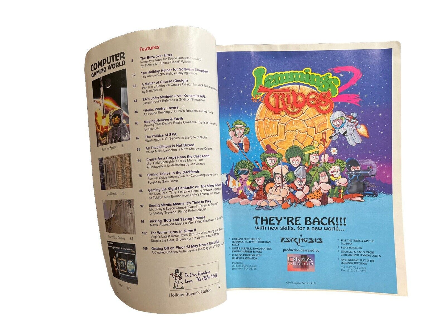 Computer Gaming World PC Game Magazine #101 Dec 1992 Race Into Space