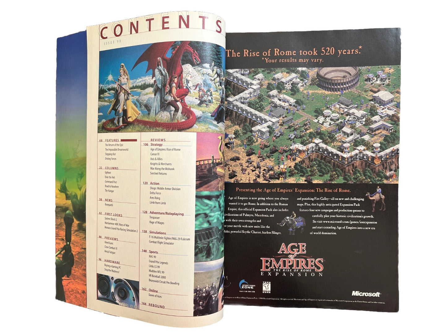 PC Computer Games Strategy Plus Magazine #98 January 1999 Braveheart