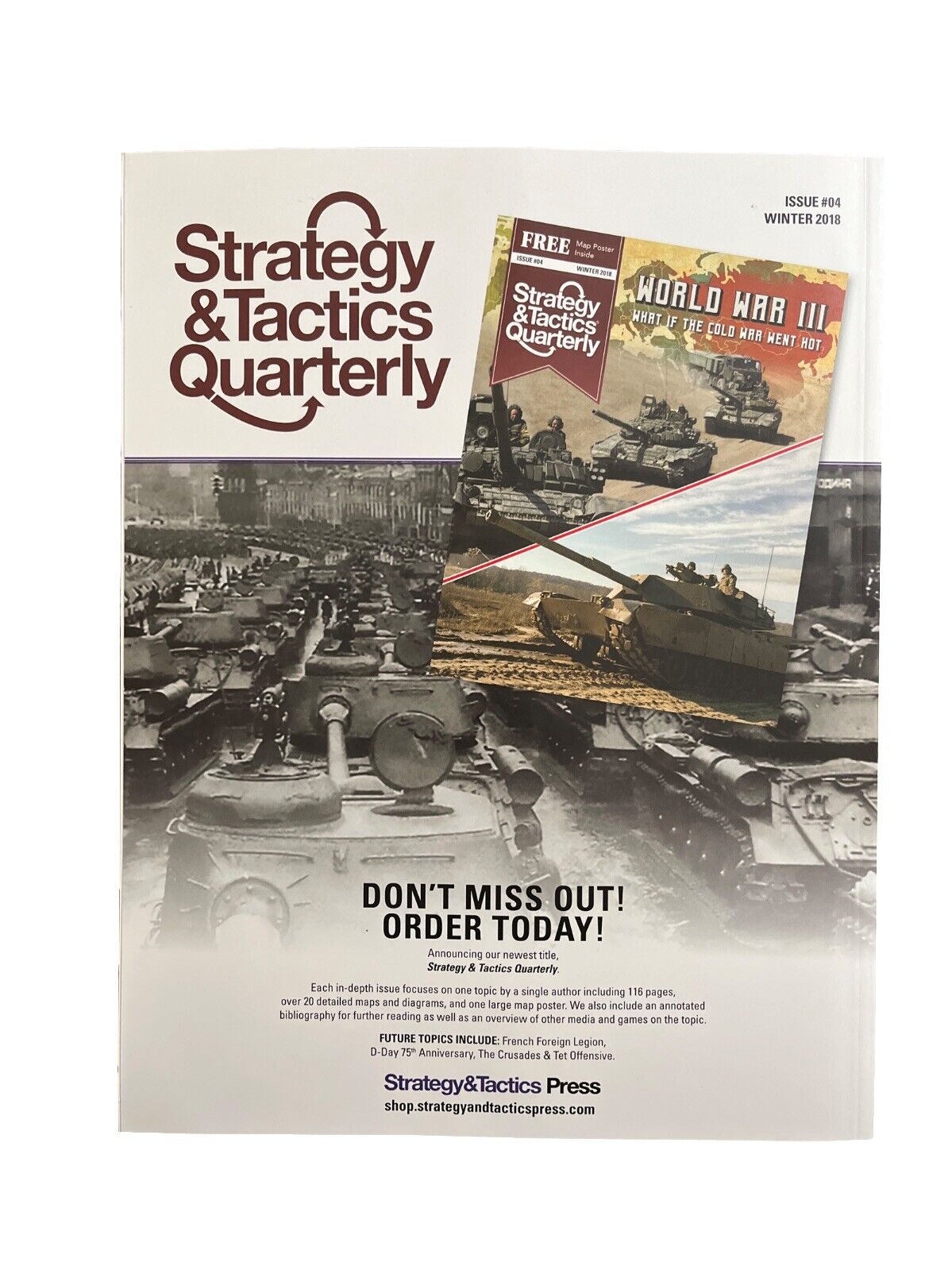 Strategy & Tactics Military History Magazine #3 With War Map Poster - Stalingrad