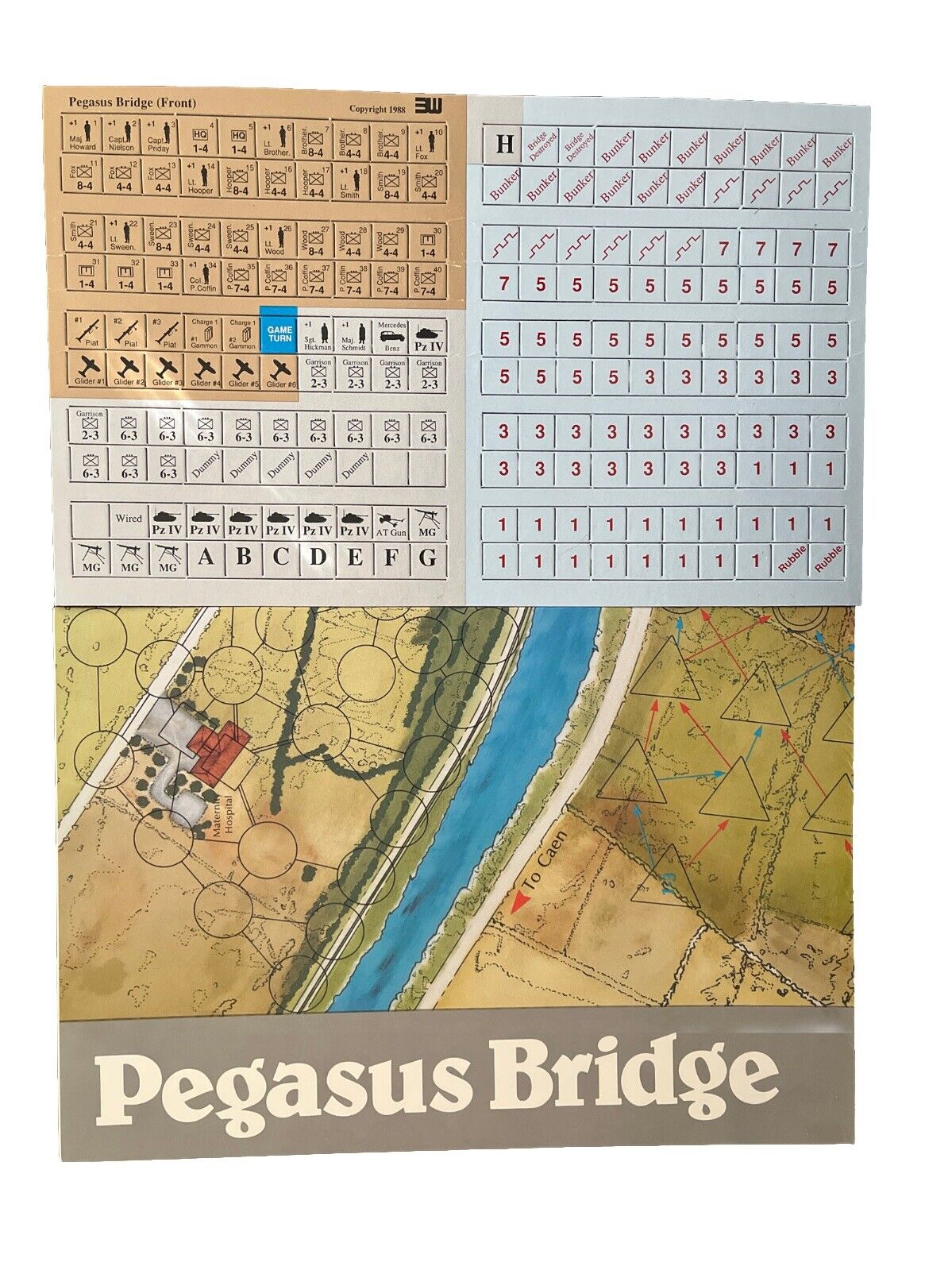 Strategy & Tactics History Wargame Magazine #122 Pegasus Bridge June 6, 1944