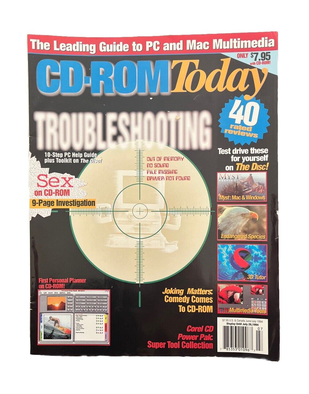 CD-ROM Today PC And Mac Multimedia Magazine Vol.2 No.3 Troubleshooting