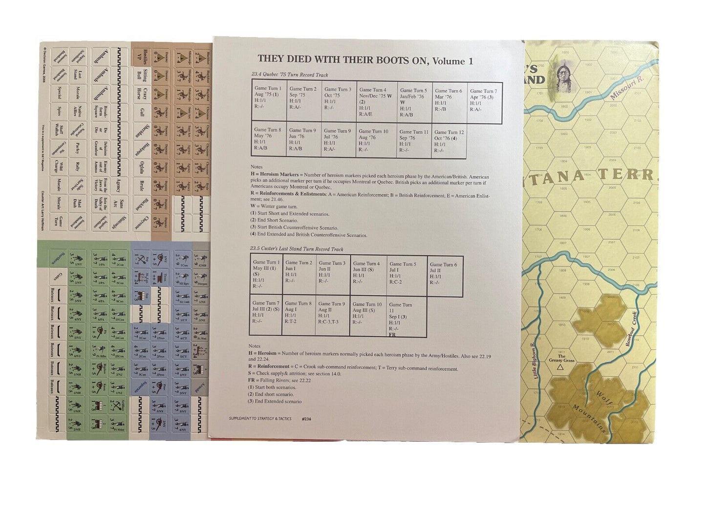 Strategy & Tactics Magazine #236 With Tabletop War Game - CUSTER'S LAST STAND