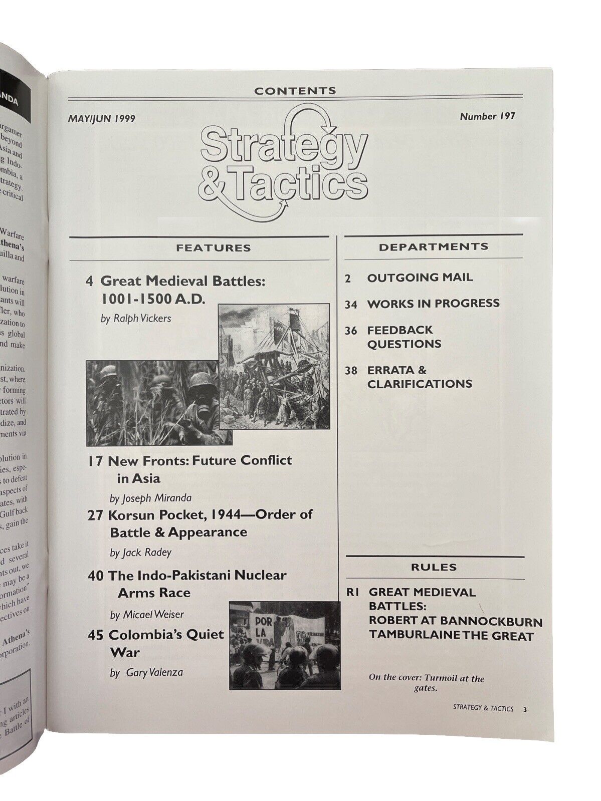 Strategy & Tactics Wargame Magazine #197 The Battle Of Bannockburn And Angorra