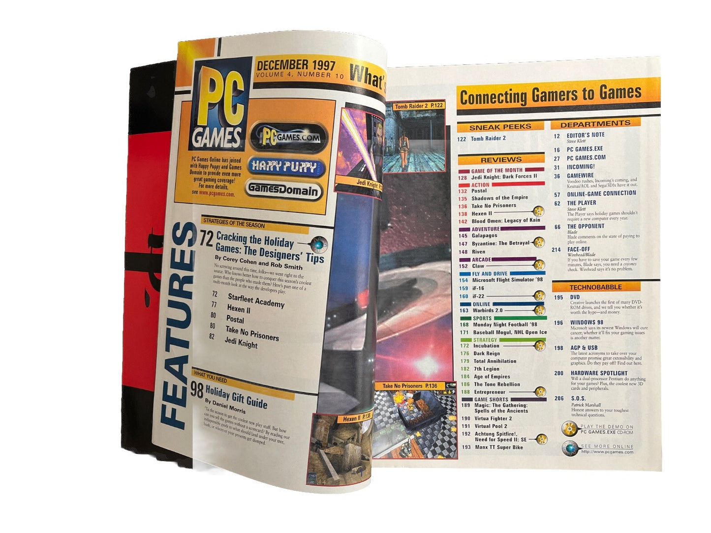 PC Games Computer Game Strategy Magazine Vol.4 No.10 Dec 1997 Jedi Knight