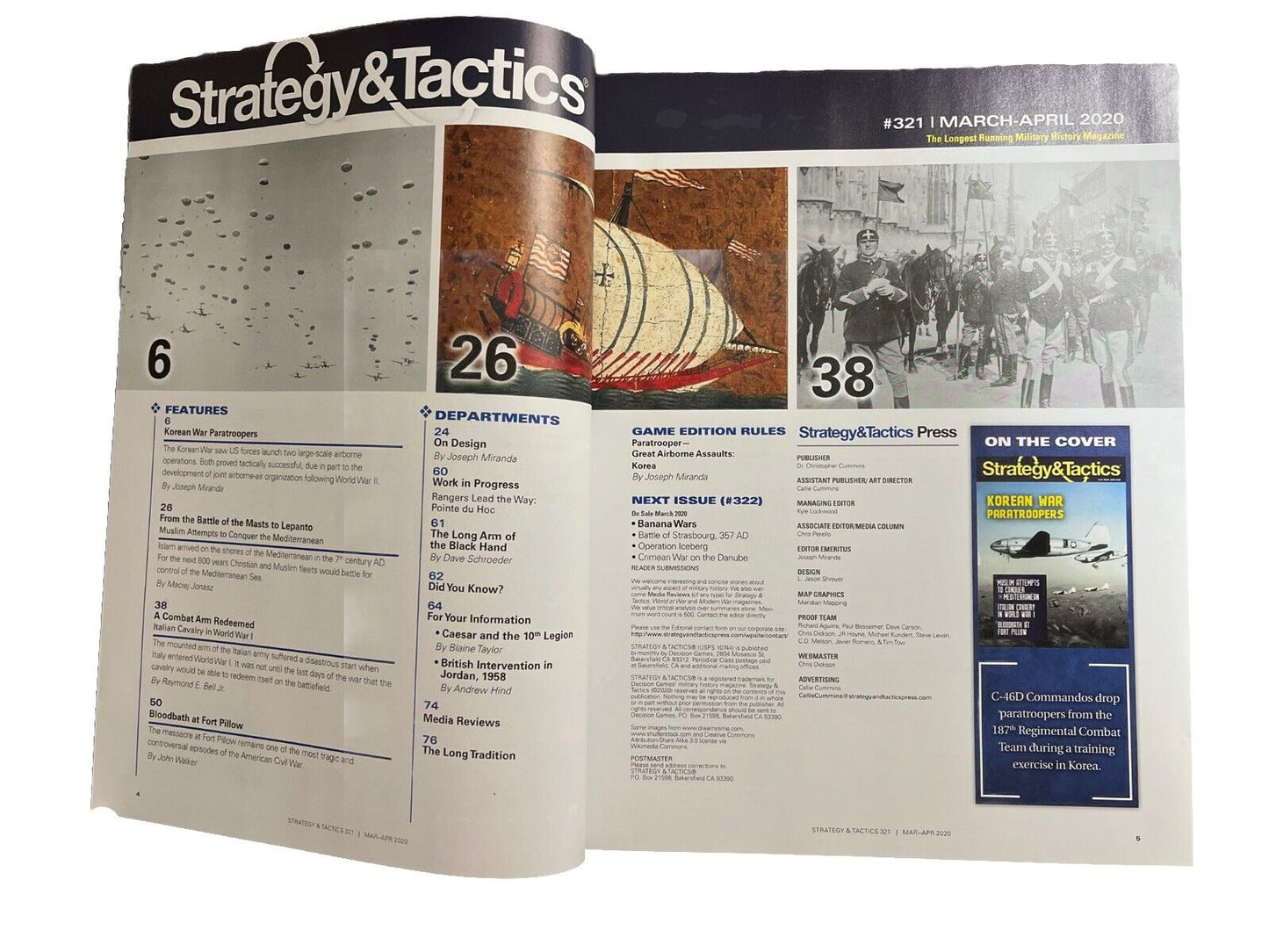 Strategy & Tactics Magazine #321 & Historical War Game -Korean War Paratroopers