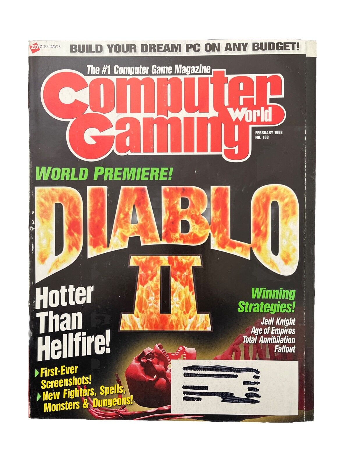 Computer Gaming World Strategy Magazine #163 Feb 1998 Diablo II