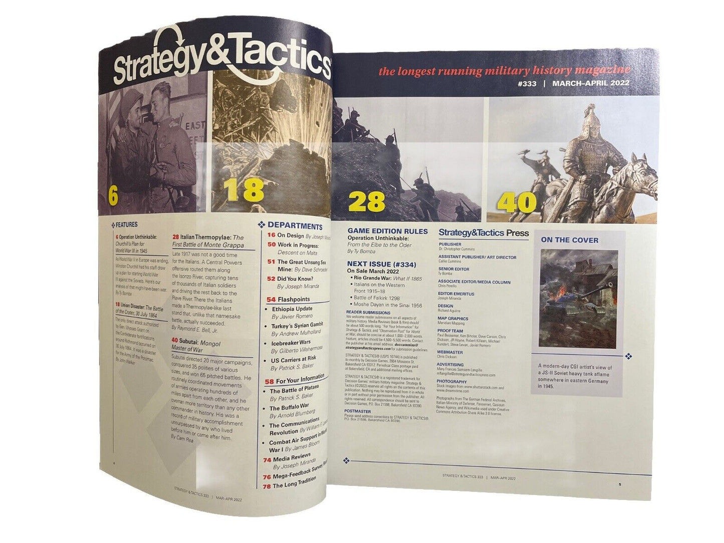 Strategy & Tactics Magazine With Complete War Game #333 Operation Unthinkable