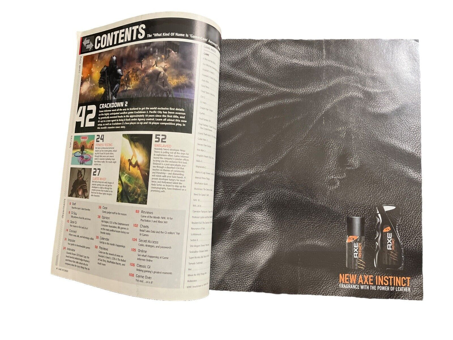 October 2009 GAME INFORMER #198 Collectable Video Game Magazine CrackDown 2