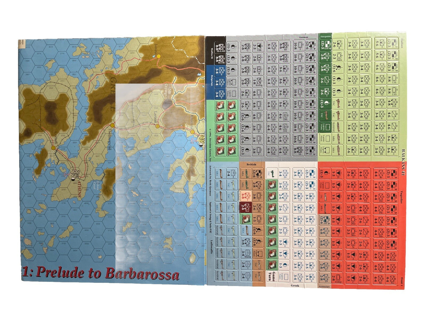 Strategy & Tactics tabletop Wargame Magazine #182 The Balkans Campaign Of 1941