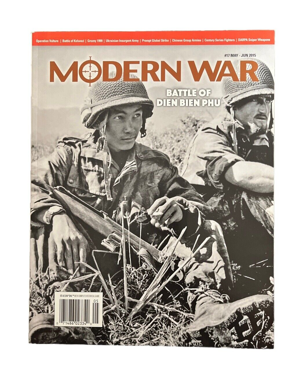 Modern War Military History Magazine #17 With Board Game Battle Of Dien Bien Phu