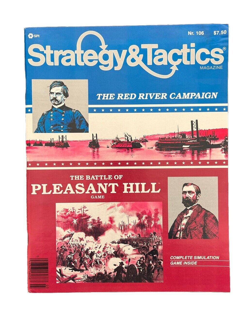 Strategy & Tactics Wargame Magazine #106 1986 The Battle of Pleasant Hill Game